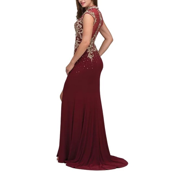 ABBY PARIS FULL LENGTH GOWN SZ 6 nwt  women’s dress prom formal evening - Picture 2 of 5